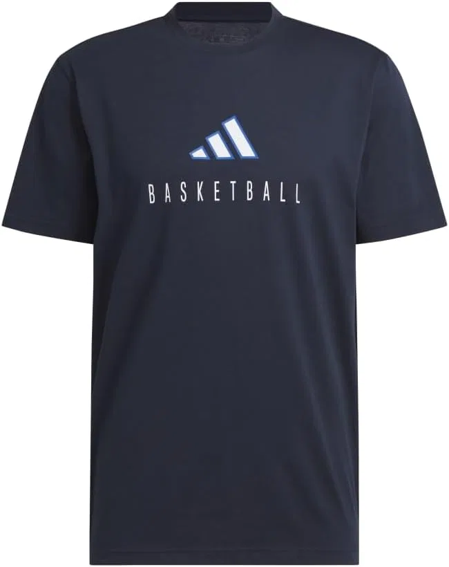 Футболка Adidas Mens Worldwide Hoops Logo Performance Graphic, черный