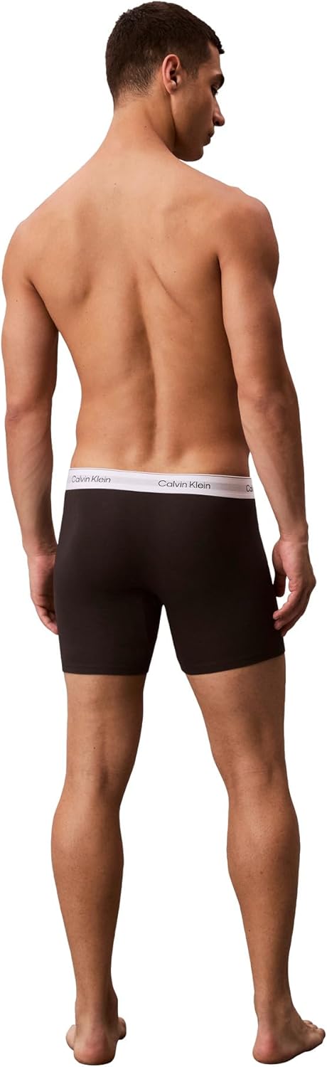 Мужские трусы-боксеры Calvin Klein Icon Cotton Stretch, 3 пары, 3 Black — фото 3