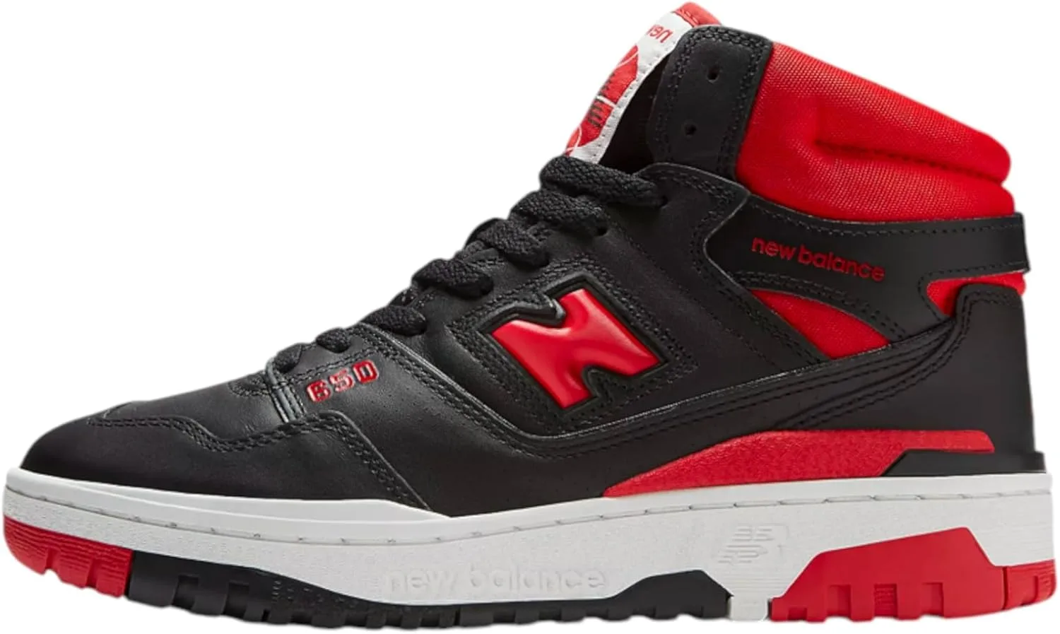 Мужские кроссовки New Balance BB650 V1, белый/черный/красный