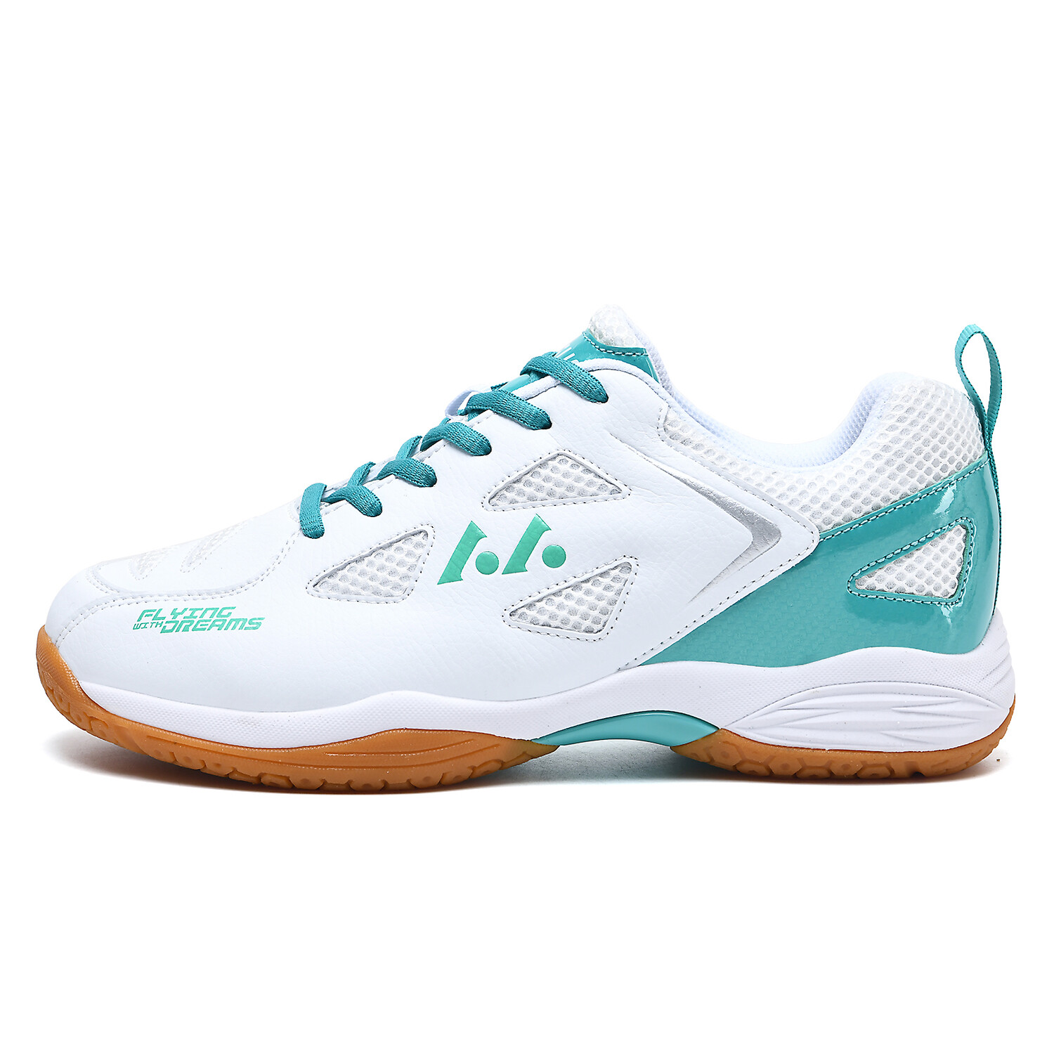 

Кроссовки LEFUS Badminton Shoes Unisex Low-top White, белый/зеленый