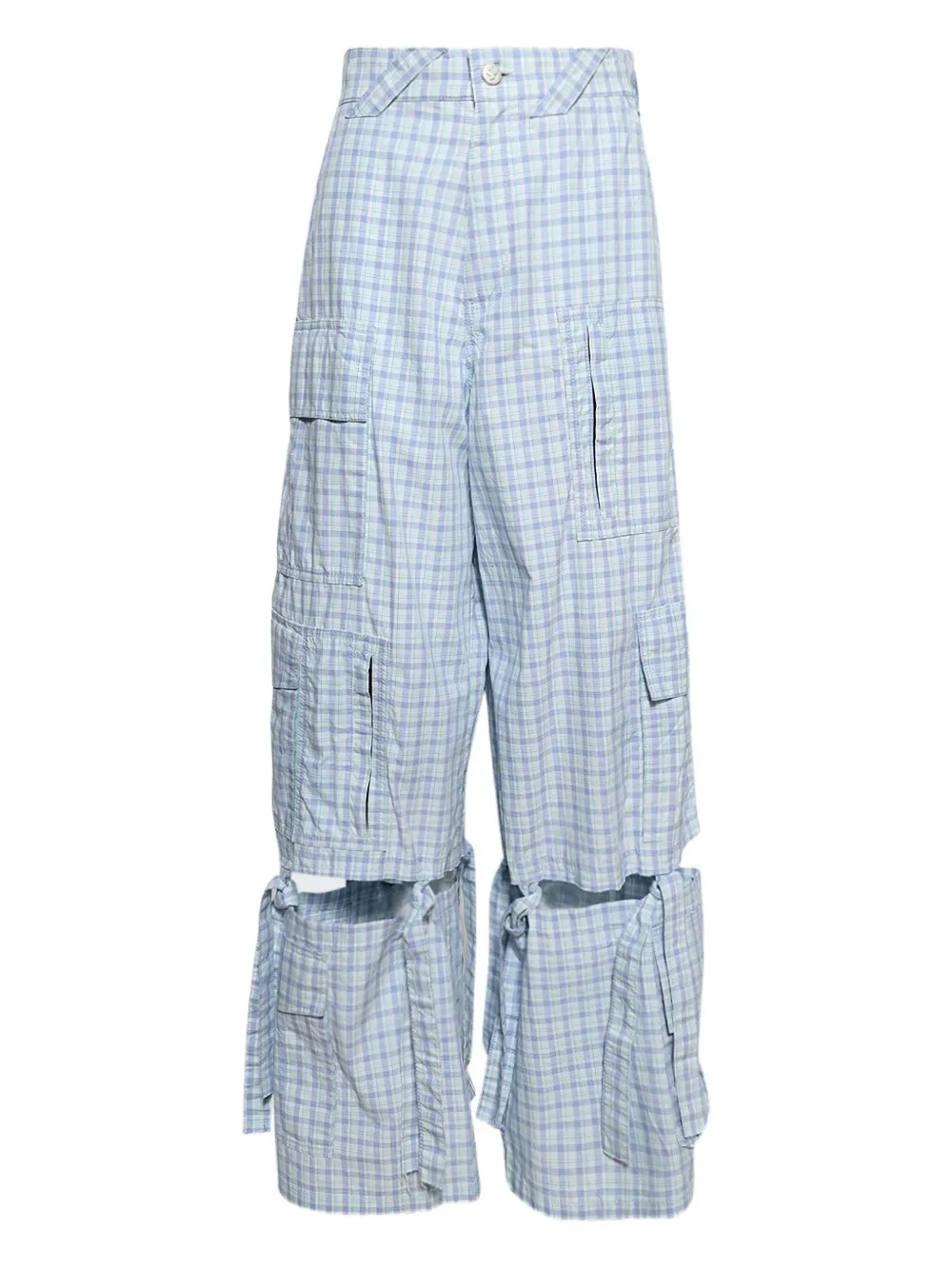 

Брюки карго в клетку Natasha Zinko, синий