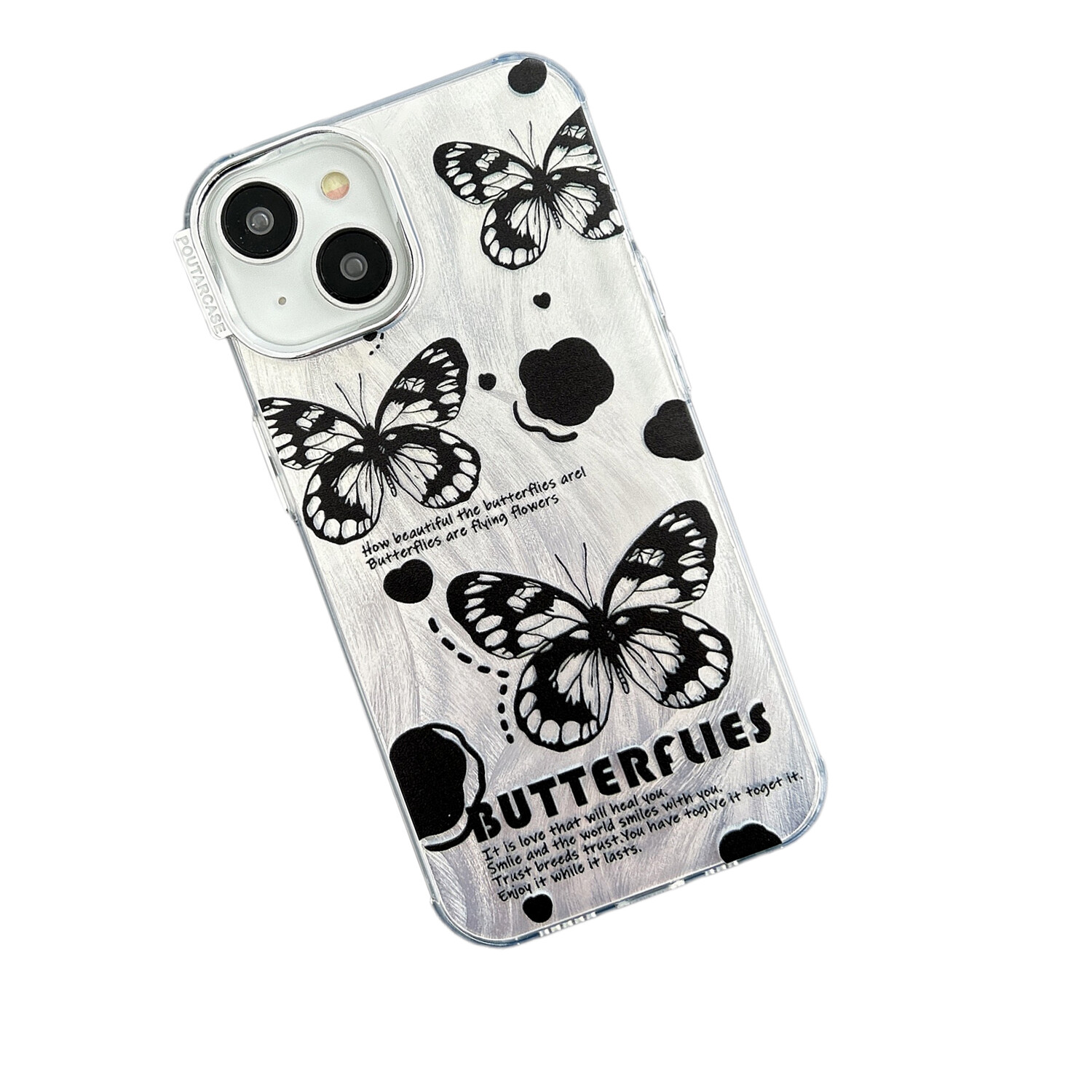 

Чехол для телефона Chi Tang, Textured black butterfly