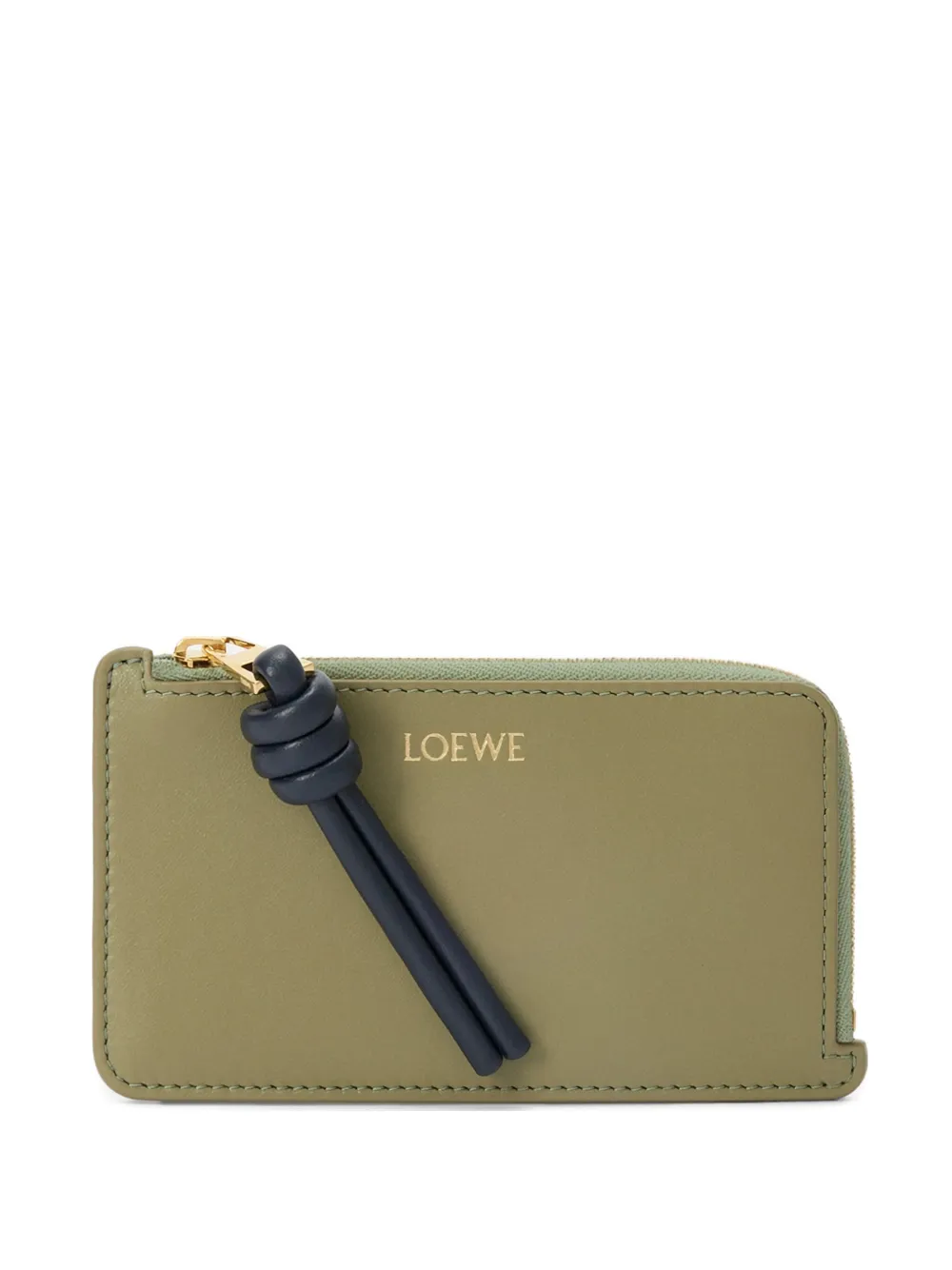 

Кошелек с застежкой-молнией Knot LOEWE, зеленый