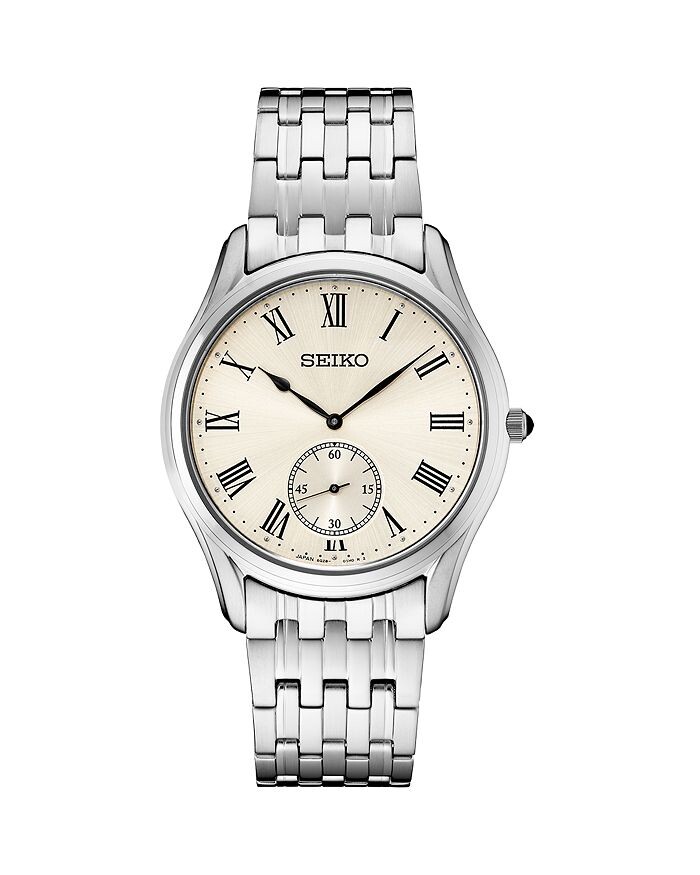 

Часы Seiko Watch Essentials, 39 мм, слоновая кость/кремовый