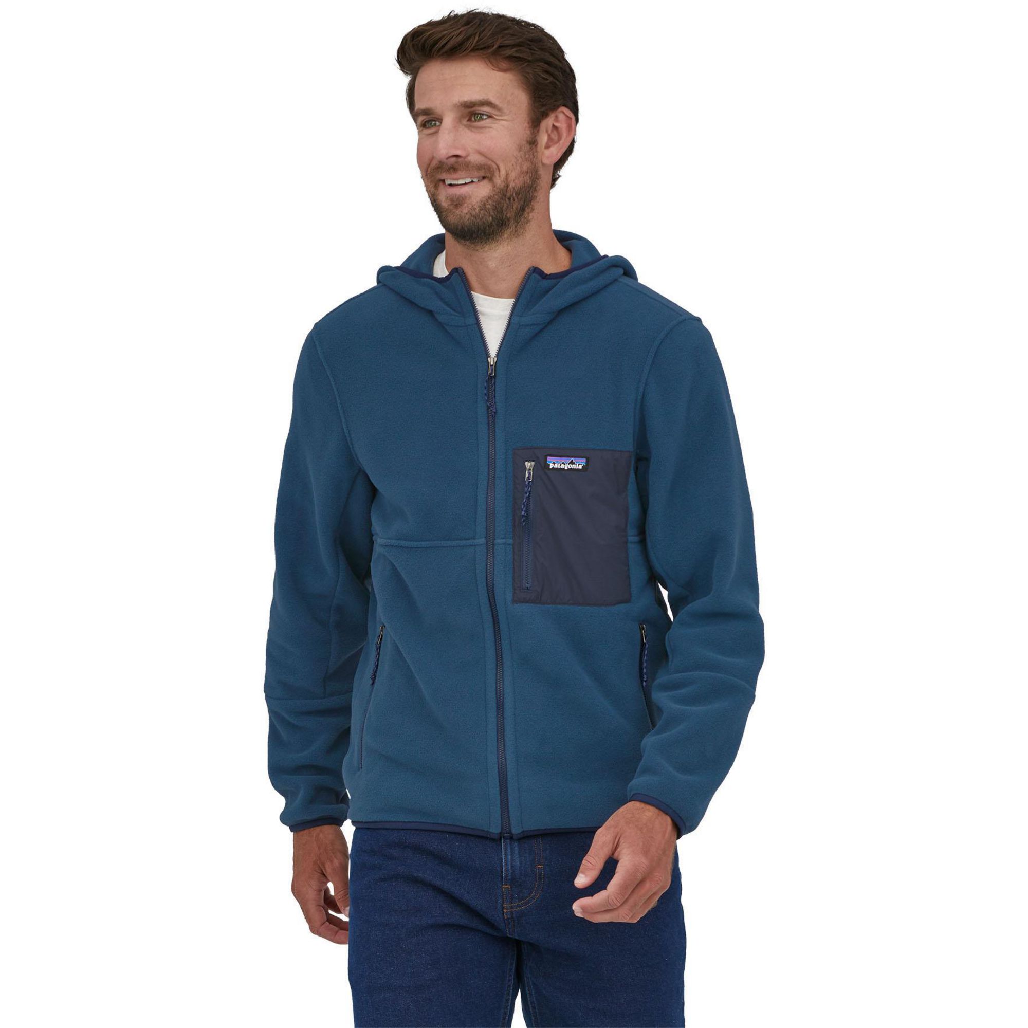 

Мужская флисовая толстовка Microdini Patagonia, Tidepool Blue