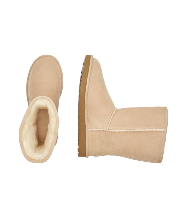 Ботинки кожаные UGG W Classic Short II, бежевый — фото 4