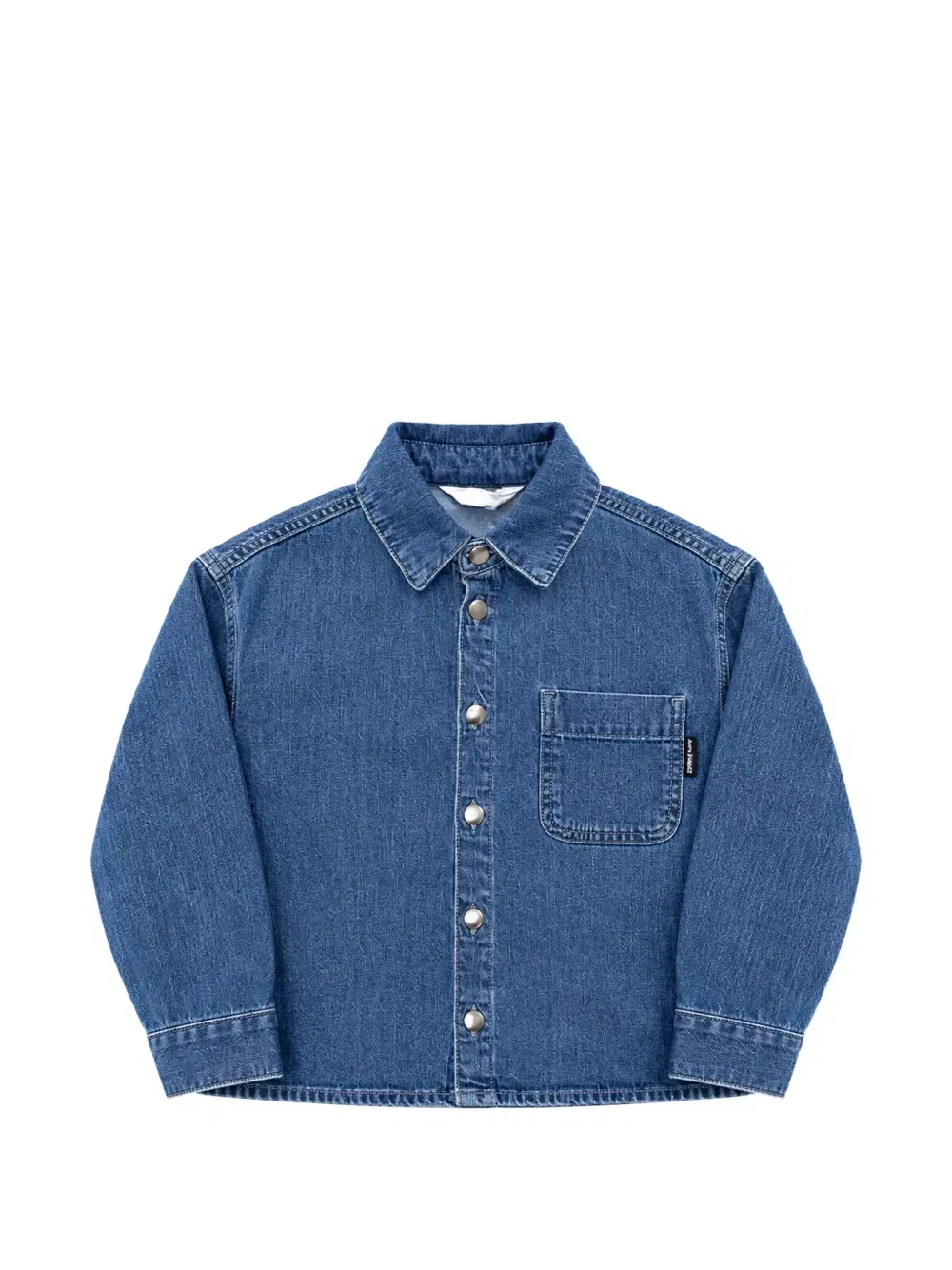 Джинсовая рубашка с логотипом Palm Angels Kids, синий