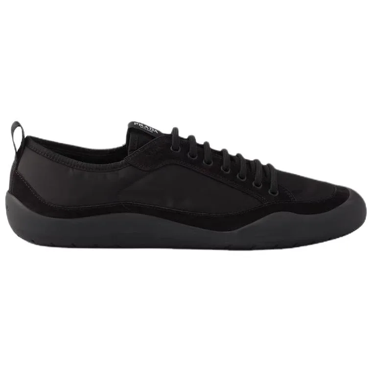 PRADA Re Nylon Speedrock Low top Casual Shoes мужские черные — фото 3