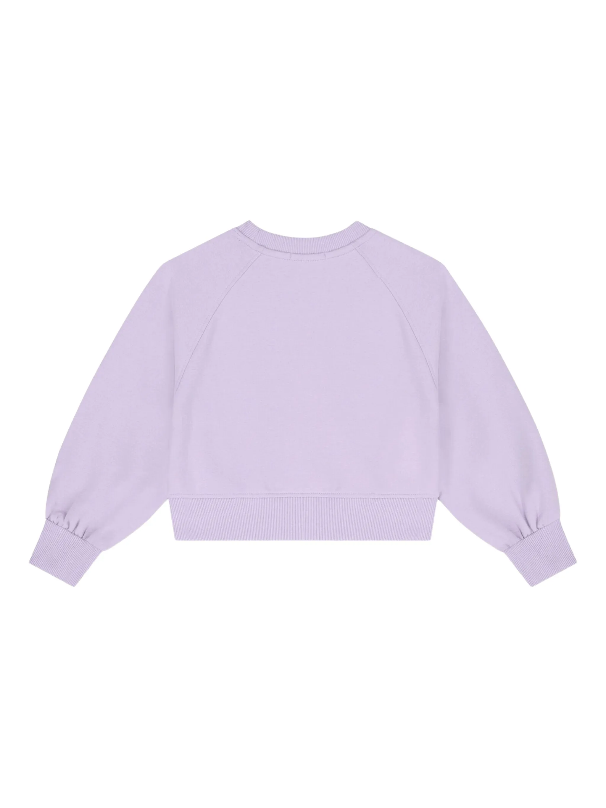 Укороченная толстовка с вышитым логотипом Calvin Klein Kids, фиолетовый — фото 2