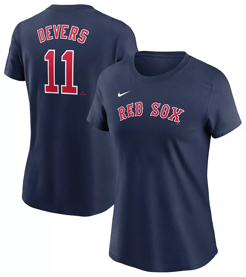 

Женская темно-синяя домашняя футболка Nike Boston Red Sox Rafael Devers #11