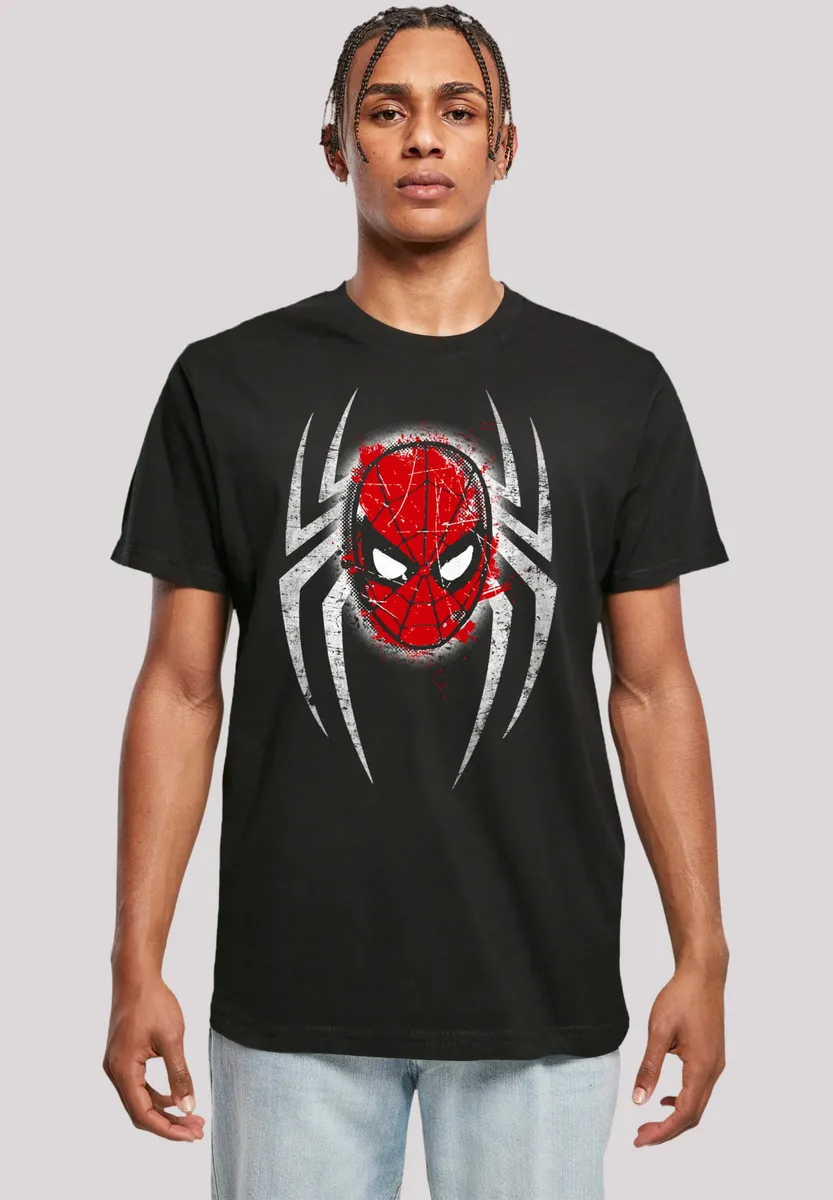 

F4NT4STIC Футболка "Marvel Spiderman Spider Mask", премиум качество, черный