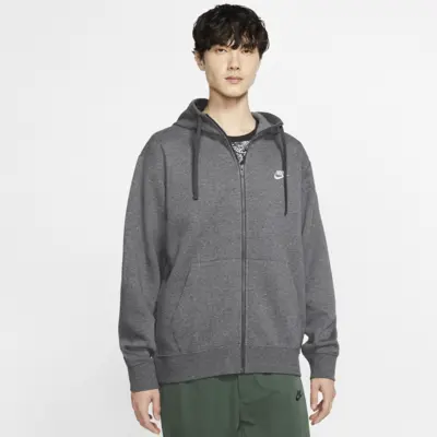 

Худи Nike Sportswear Club Fleece, цвет Charcoal Heather/Anthracite/White