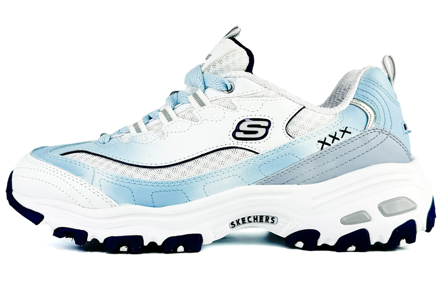 

Кроссовки Skechers D"Lites 1.0 Chunky Sneakers Women's Low-top White/blue, голубой, Синий, Кроссовки Skechers D"Lites 1.0 Chunky Sneakers Women's Low-top White/blue, голубой