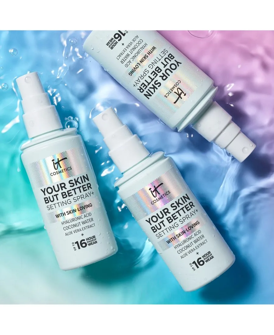 IT Cosmetics Фиксирующий спрей для лица Your Skin But Better Setting Spray+, 3,4 унции — фото 4