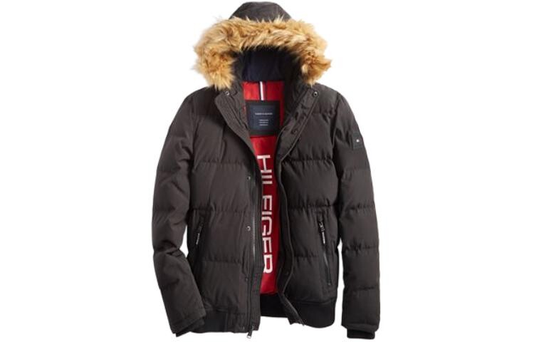 

Мужская стеганая куртка Tommy Hilfiger, цвет Black