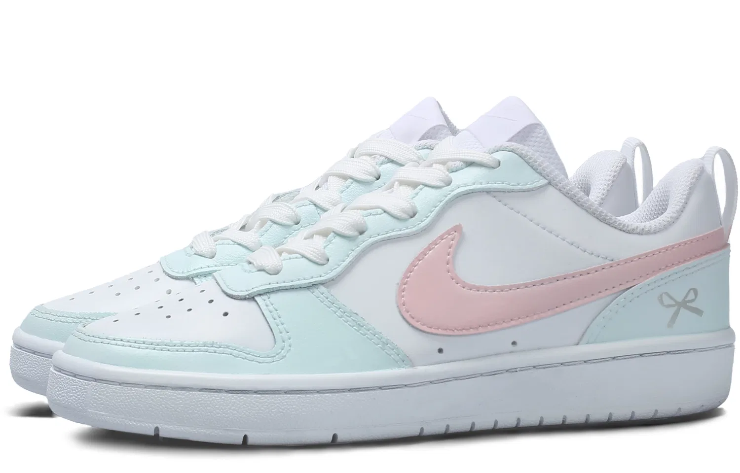 Кроссовки для скейтбординга Nike Court Borough Low Leather Light Green — фото 4
