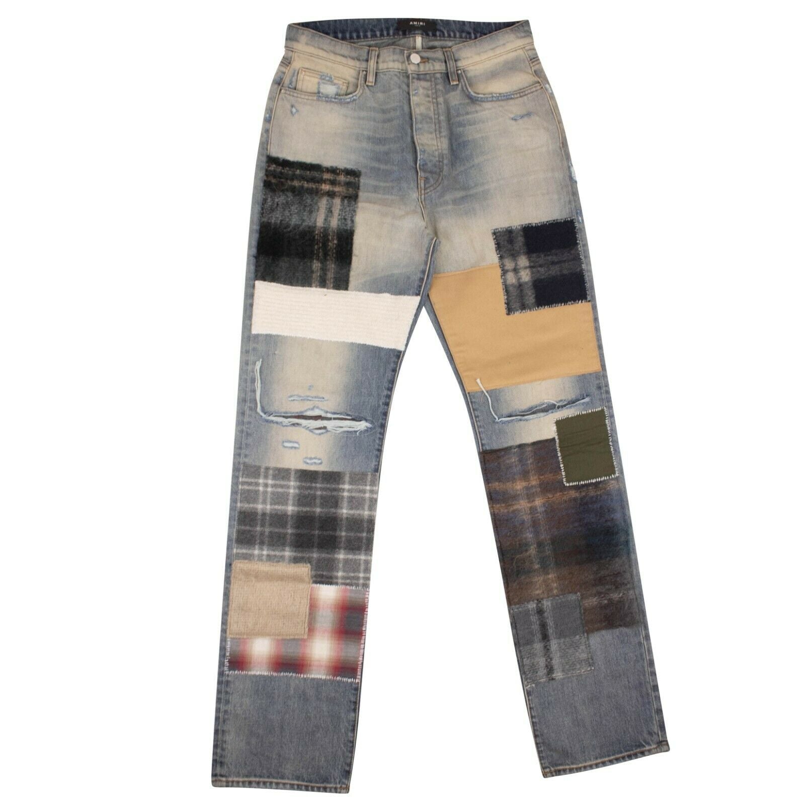 

Джинсы Amiri Mohair Patch Loose - Vintage Blue, синий