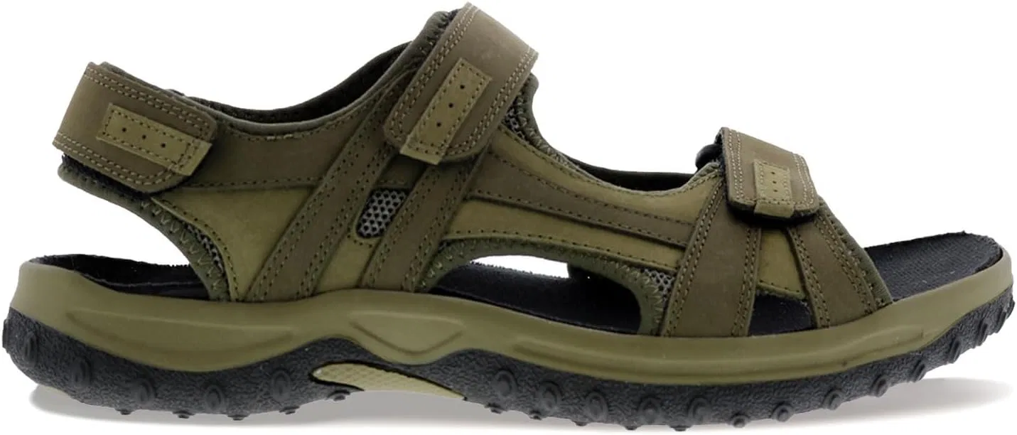 Сандалии спортивные кожаные Drew Shoe, оливковый — фото 2