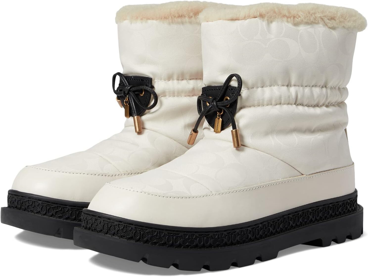 

Ботинки COACH Kailee Nylon Bootie, цвет Chalk