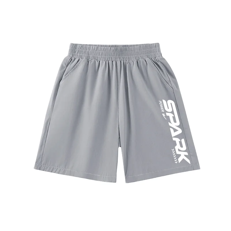 Шорты детские для возраста 3-7 лет WARRIOR, Gray/H Curve English Bottom Left K