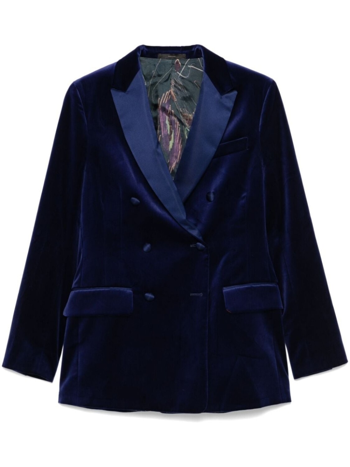 

Бархатный блейзер Paul Smith, синий