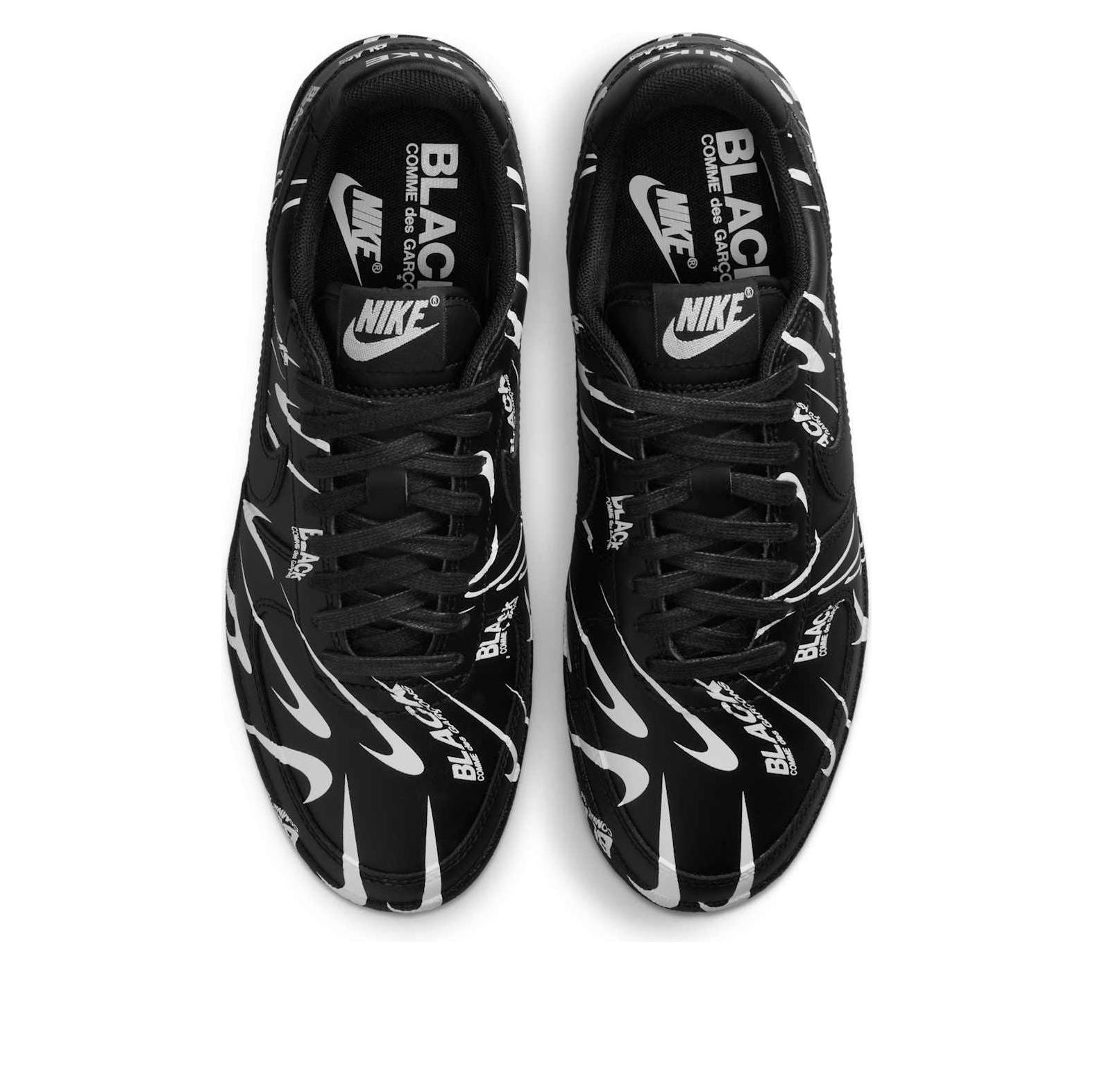 Кроссовки (WMNS) Nike x Comme des Garons Field General '82 'Black White All-Over Print' — фото 2