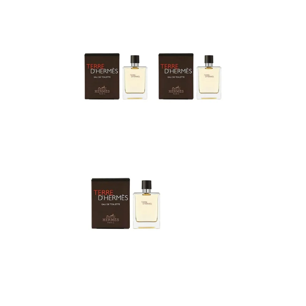 HERMES Набор пробников мужского парфюма Earthy, древесный, 5 мл/12,5 мл, 5ml*3