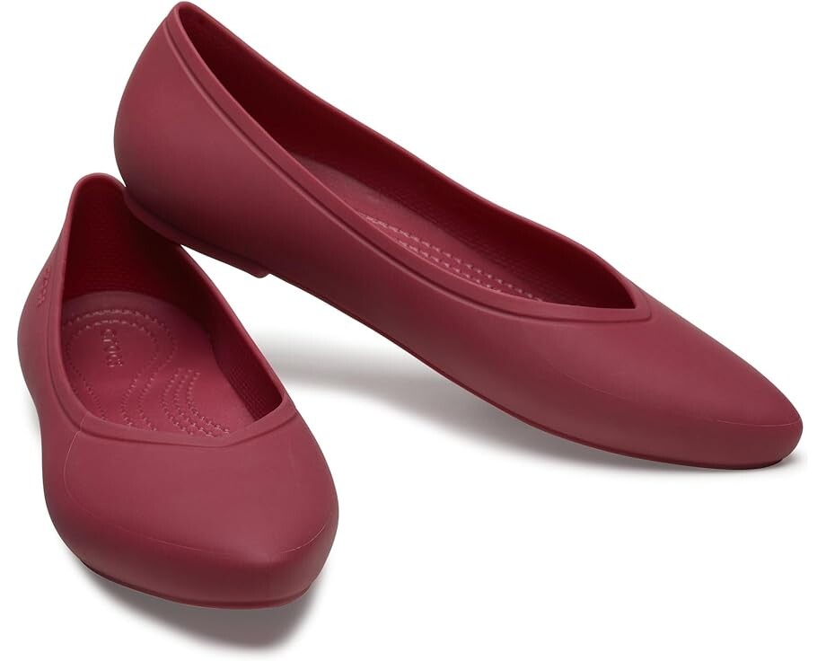 

Туфли на плоской подошве Crocs Brooklyn Pointed Flat, цвет Beetroot