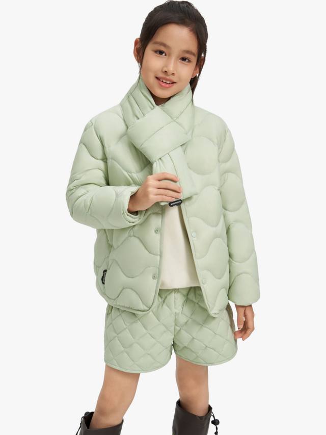 

Детская унисекс куртка Multi-Layer Shell Bosideng, Quilted Vest and Scarf Set, Avocado Green