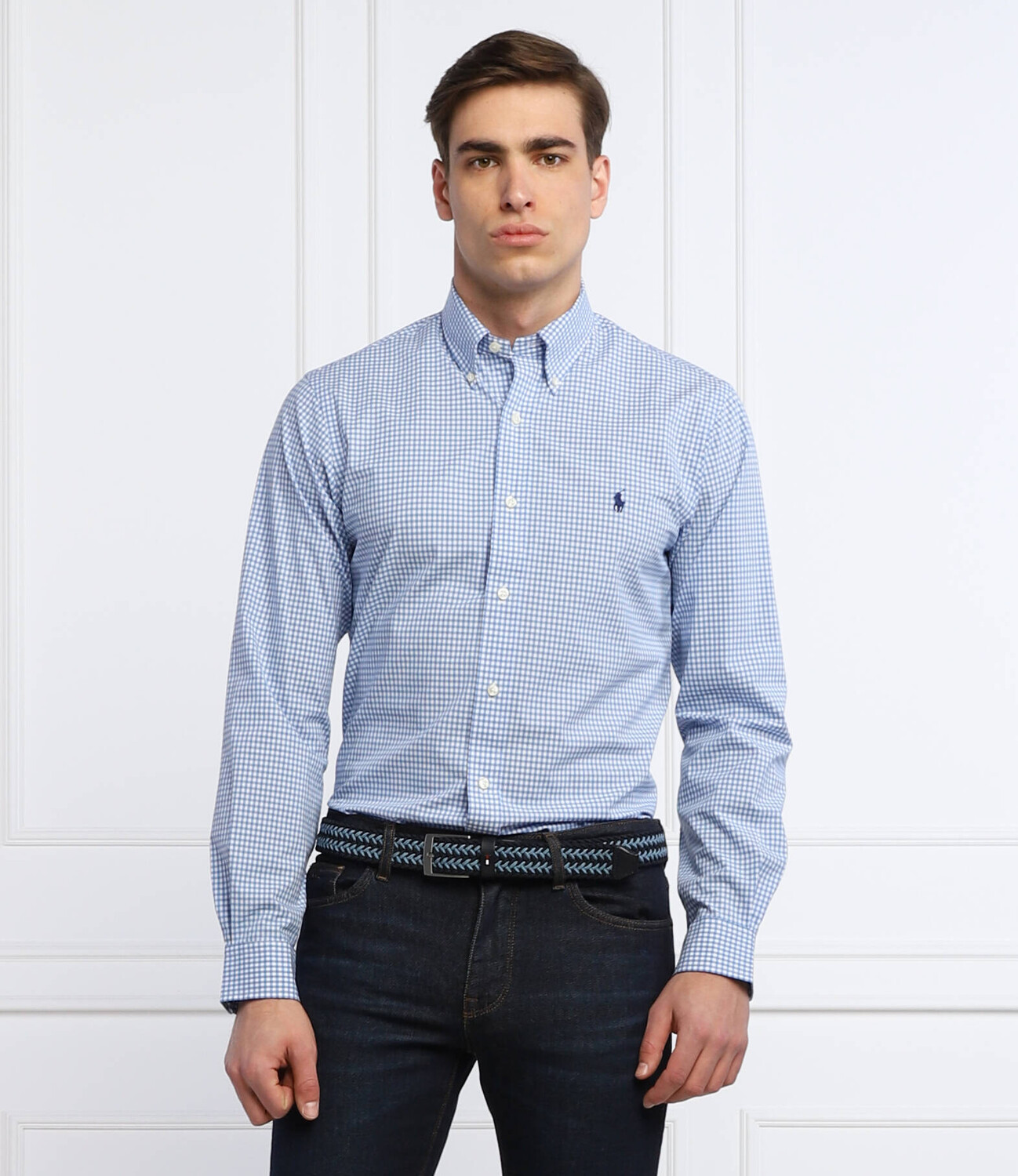 Рубашка POLO RALPH LAUREN custom fit, белый — фото 3