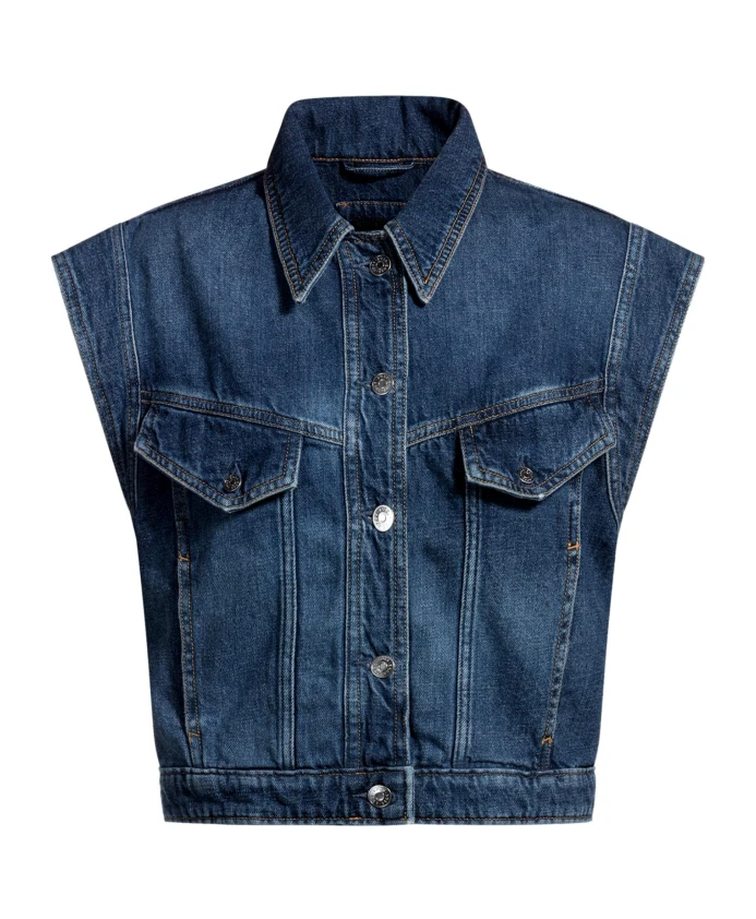 

Джинсовый жилет без рукавов, цвет индиго Hugo, синий