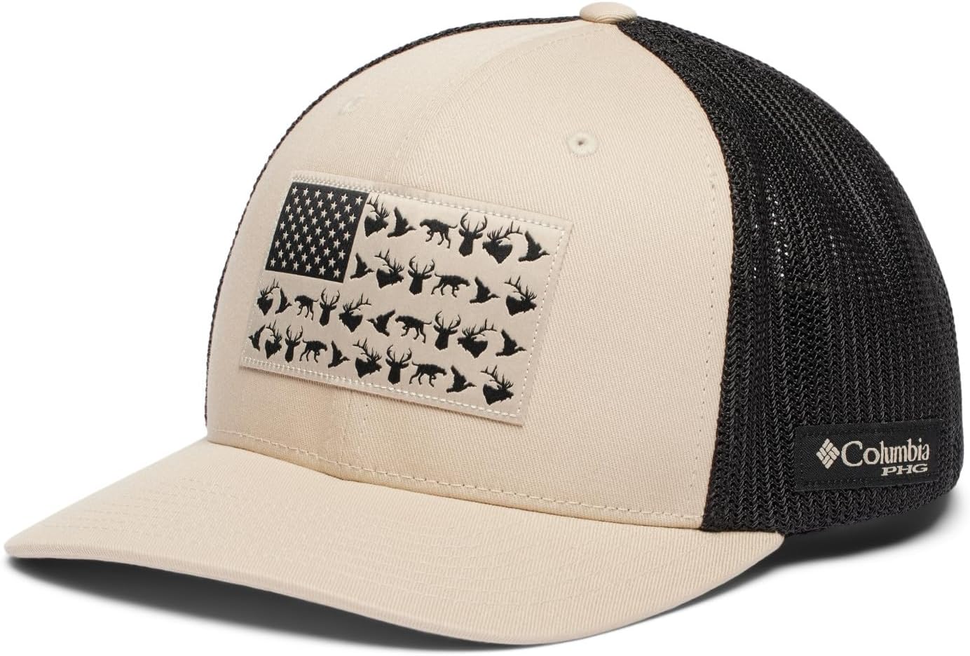 

Бейсболка Columbia Unisex-Adult PHG Game Flag Mesh с низкой тульей, Fossil