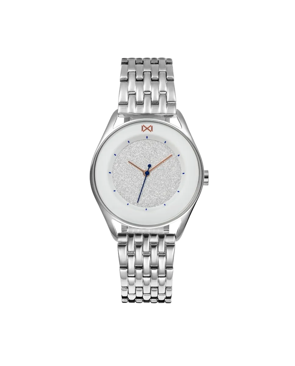 

Женские часы Venice из стали с тремя стрелками и браслетом Mark Maddox, серебряный