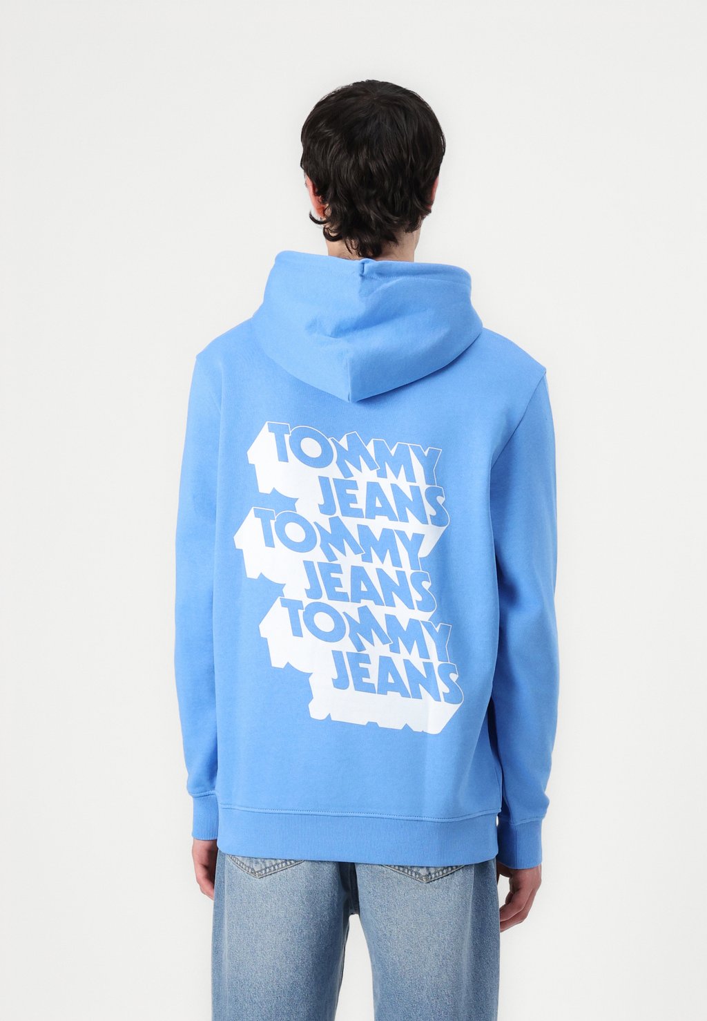 

Толстовка с капюшоном STACK BACK LOGO HOODIE Tommy Jeans, светло-голубой