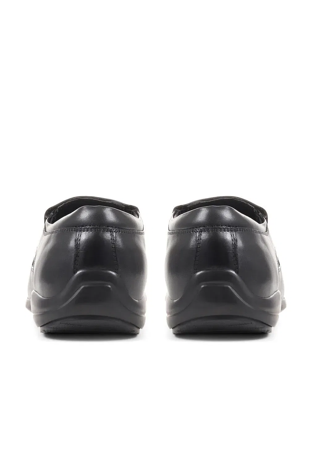 Кожаные повседневные туфли slip-on широкой полноты Pavers, черный — фото 3