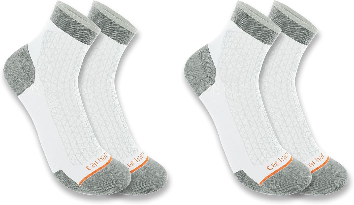 

Carhartt мужские носки SQ8012M легкие прочные четвертные 2 шт, White