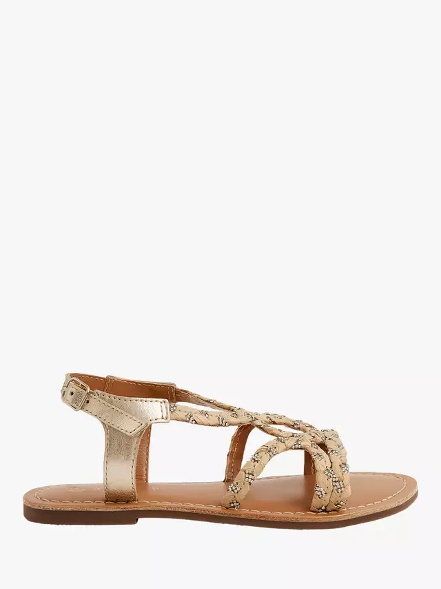 Детские сандалии с бриллиантами, нейтральный цвет Angels by Accessorize