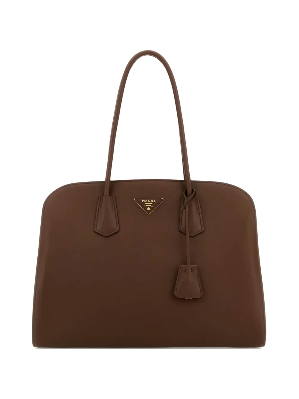 

Сумка-тоут из кожи Prada, коричневый
