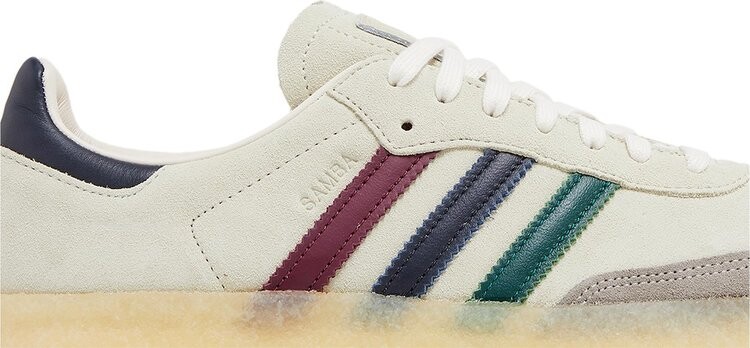 Кроссовки Ronnie Fieg x Clarks x 8th Street Samba 'Kithmas - Multi-Color Stripes', кремовый — фото 2
