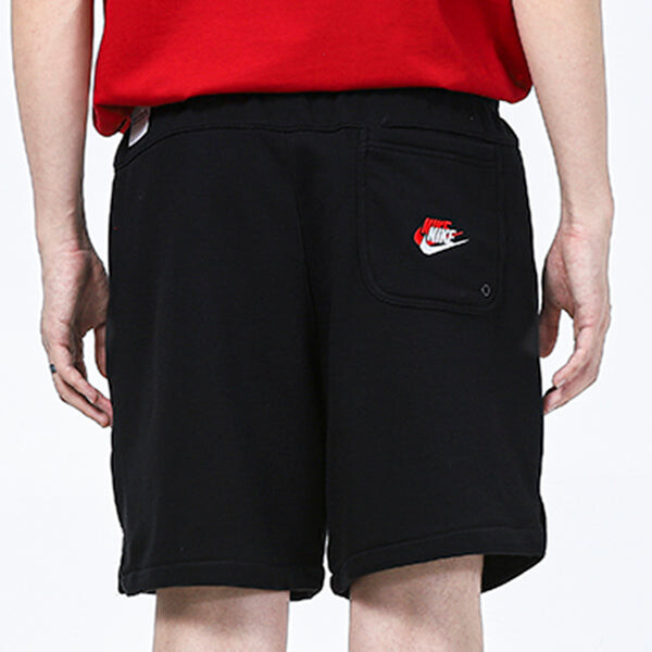 Шорты men's nsw spe+ ft short fta casual sports breathable alphabet embroidered shorts black Nike, черный — фото 4