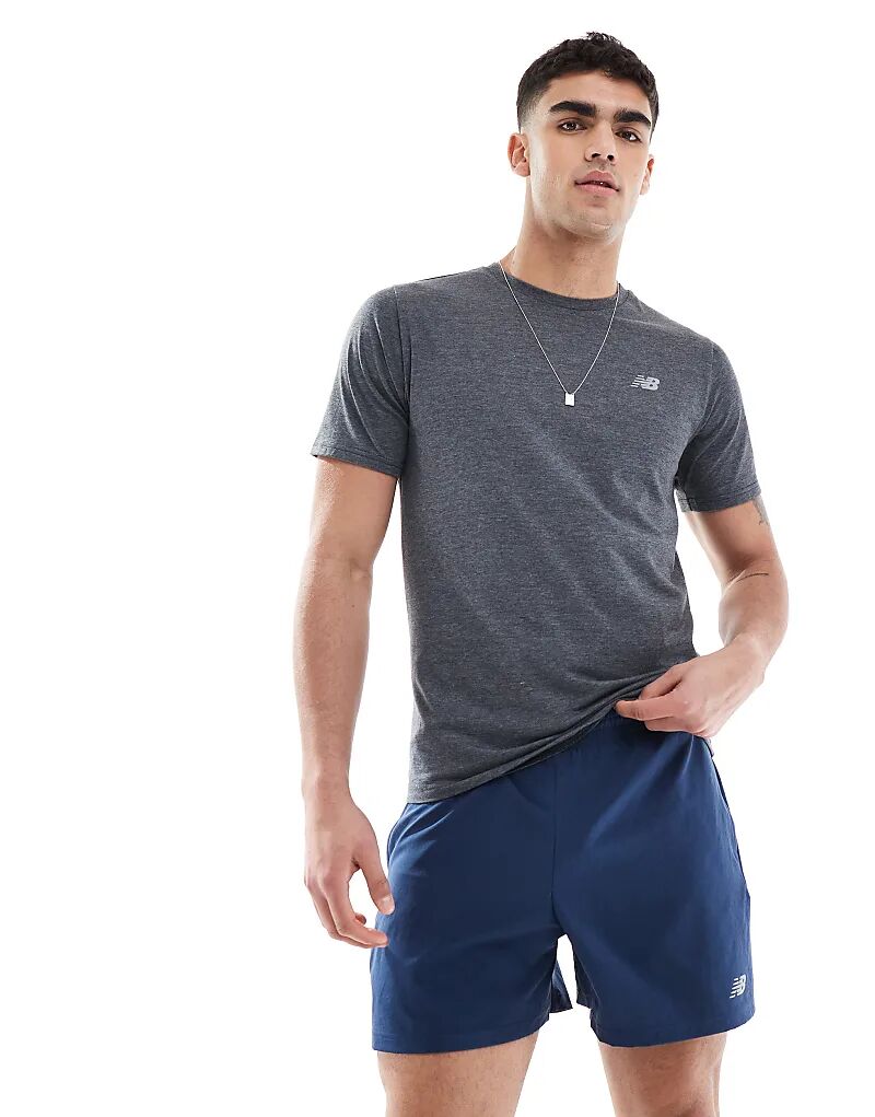 Кроссовки New Balance essentials 5" короткие, темно-синего цвета