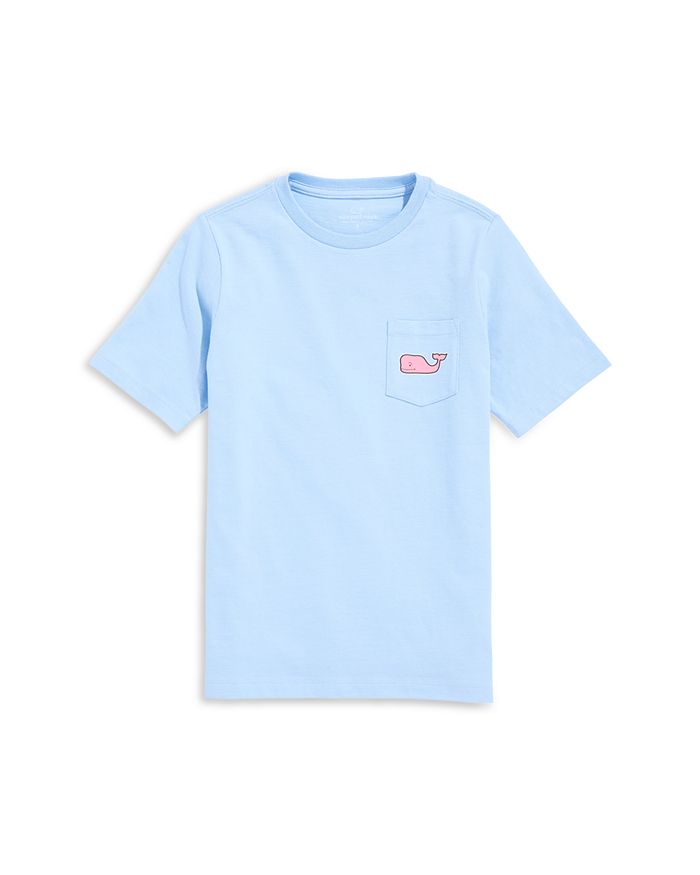 

Футболка с карманом и принтом "USA" для мальчиков - подростков Vineyard Vines, синий