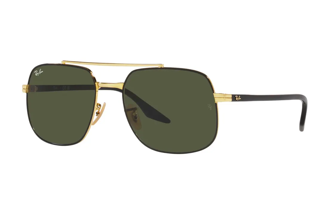 

RayBan Тонированные солнцезащитные очки Pilot Frame, Gold