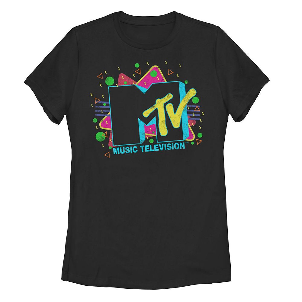 

Детская футболка MTV Retro 90-х с логотипом «Конфетти» Licensed Character, черный