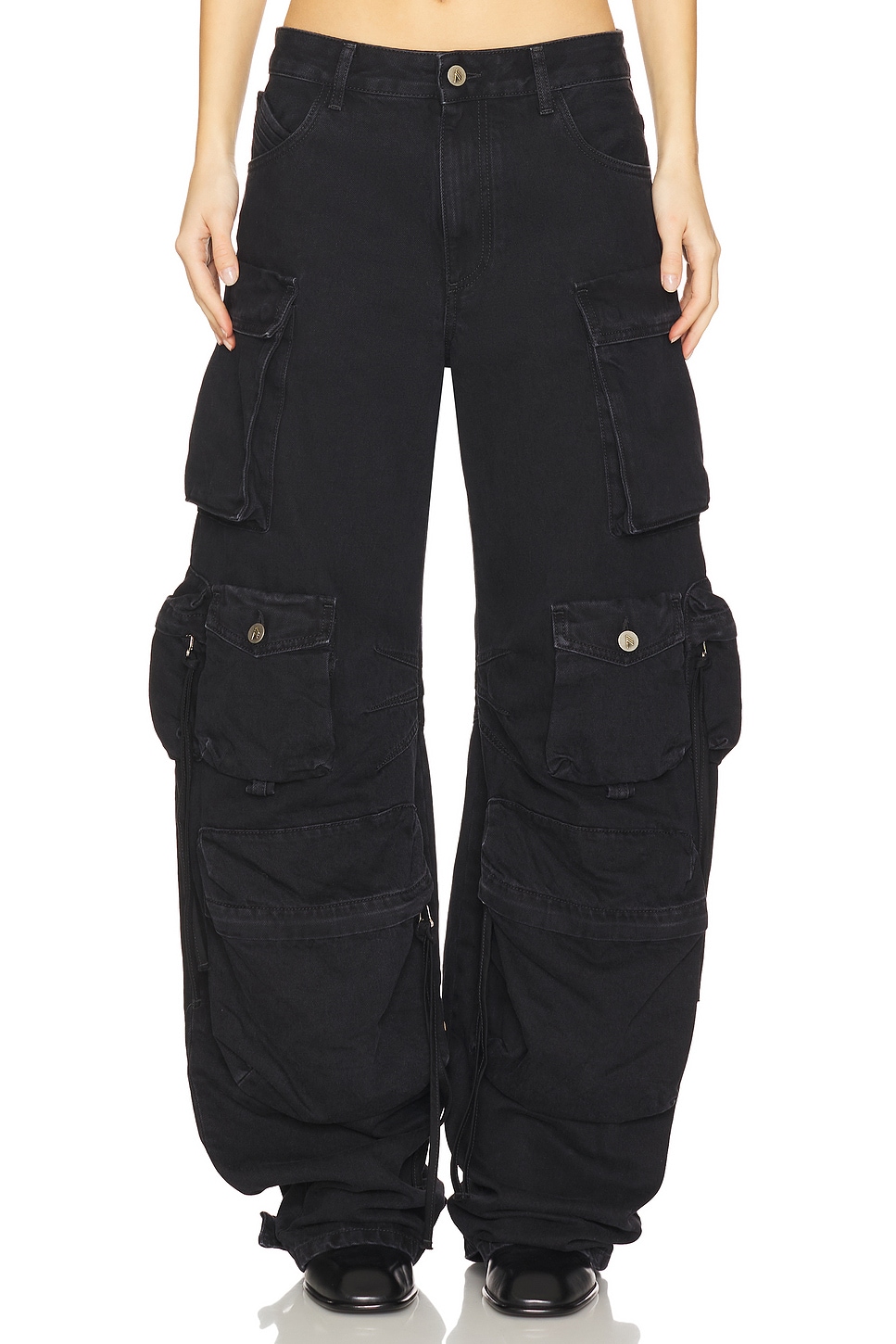 

Длинные брюки The Attico, black