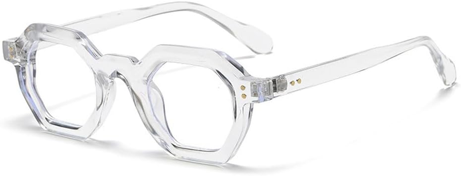 

Модные солнцезащитные очки Polygon Small Square для женщин, ретро с заклепками, мужские солнцезащитные очки UV400, трендовые солнцезащитные очки для активного отдыха и спорта WNCKSQ, Transparent Clear