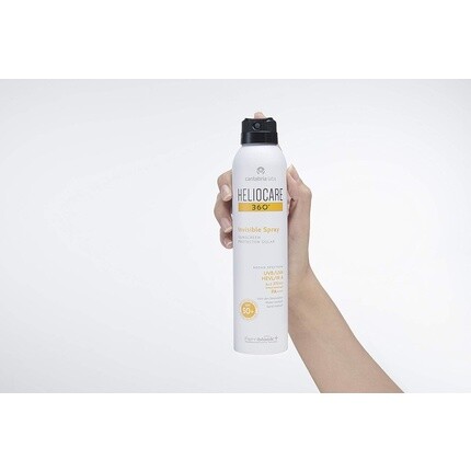 360 Невидимый спрей Spf50 200 мл Аэрозольный солнцезащитный крем для тела Ува-УФ-излучение Видимый свет Инфракрасный - Антивозрастная защита от солнца Прозрачное нежирное покрытие Подходит для всех типов кожи, Heliocare — фото 3