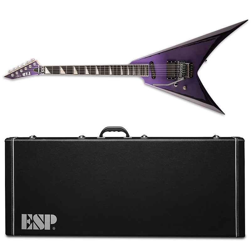 

Электрогитара ESP LTD Alexi Ripped Purple Fade Satin with Ripped Pinstripes Left Handed LH L/H + ESP Hard Case