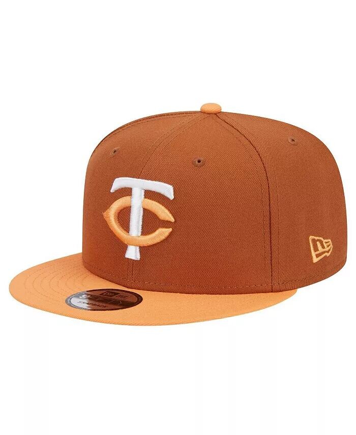 

Мужская коричневая двухцветная бейсболка Minnesota Twins Spring Color 9FIFTY Snapback New Era, коричневый