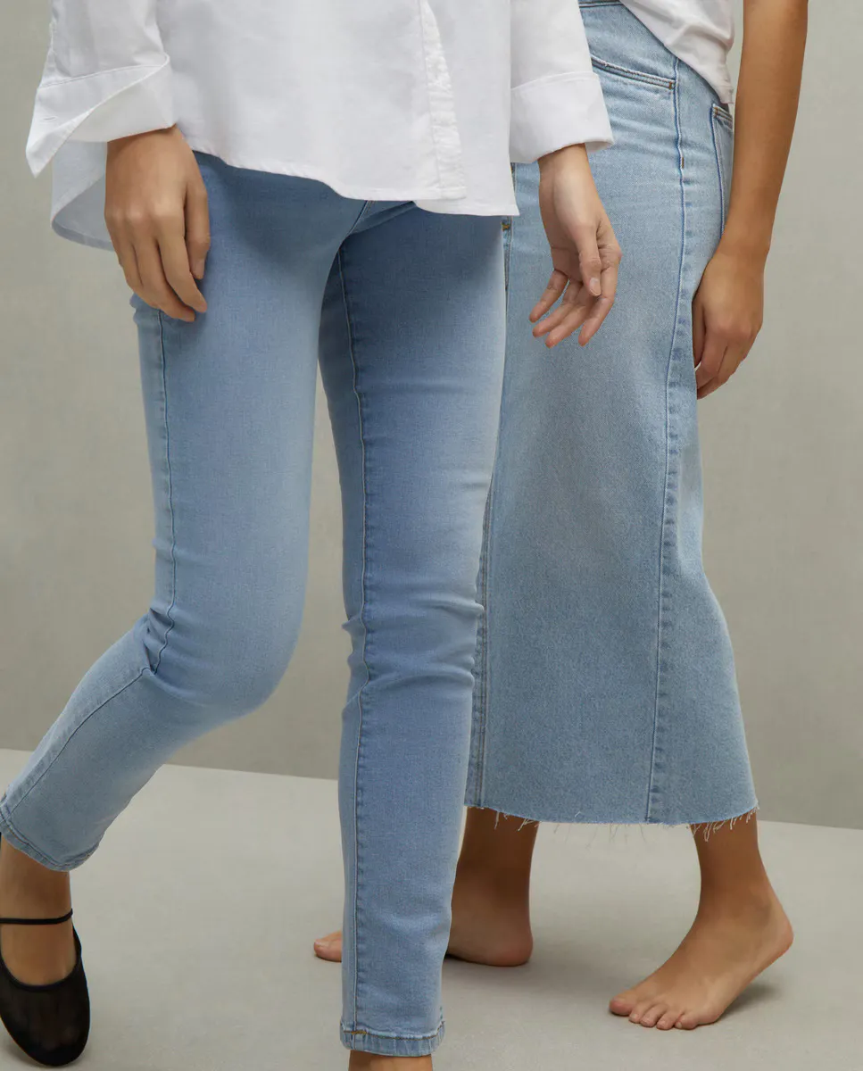 

Базовые узкие женские джинсовые брюки Easy Wear, синий